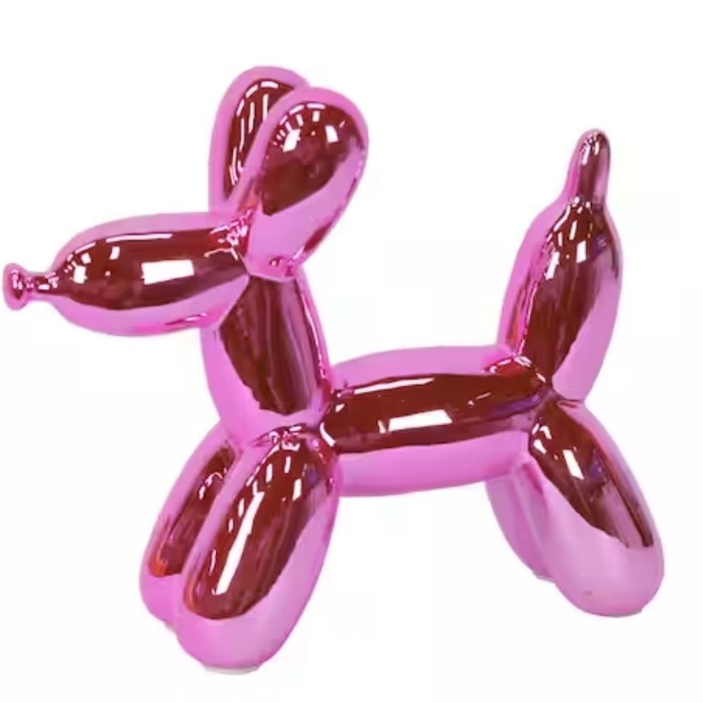 Interior Illusions Pink Metallic Balloon Dog